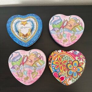 Lot of 4 Brighton Heart Gift Box Tin